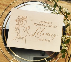 Pudełko pamiątkowe I Komunia Święta 