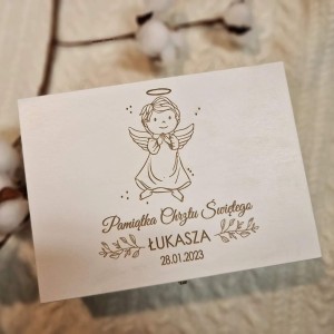 Pudełko pamiątkowe Chrzest Święty