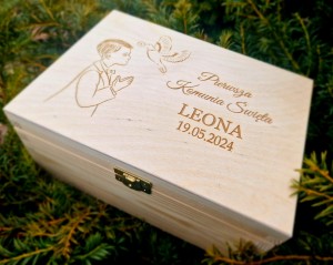 Pudełko pamiątkowe Pierwsza Komunia Święta  