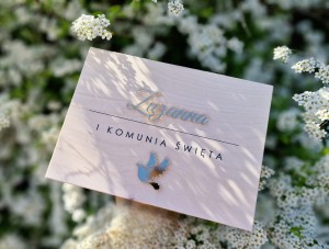 Eleganckie  Pudełko Pamiątkowe Pierwsza Komunia Święta 