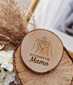Plaster drewna magnes Dzień Mamy