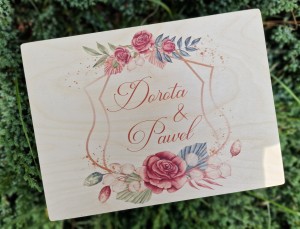 Prezent ślubny pudełko na ślub Boho 