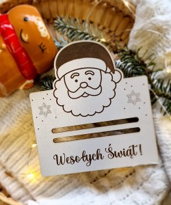 Świąteczny Bon Podarunkowy Voucher od Świętego Mikołaja 