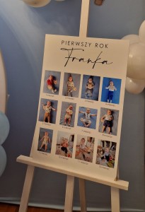 Ramka Tablica 12 zdjęć Pierwszy Rok Życia  Dziecka