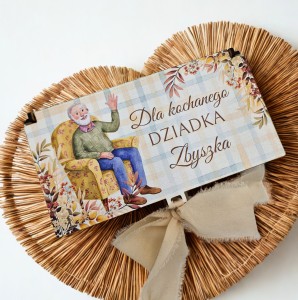 Personalizowane pudełko dla dziadka na czekoladę, słodycze i pieniądze – prezent na Dzień Dziadka (1)