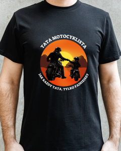 Koszulka dla taty motocyklisty prezent dzień ojca 