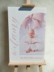 Tablica powitalna na roczek z personalizowanym zdjęciem