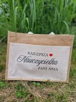 Elegancka Torba dla nauczycielki  „Najlepsza Nauczycielka” z Imieniem